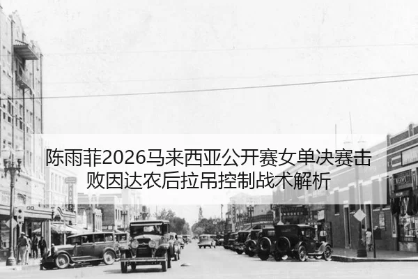 陈雨菲2026马来西亚公开赛女单决赛击败因达农后拉吊控制战术解析
